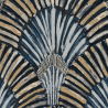 Papier peint à motif DECO FAN bleu JF3002 - JUNGLE FEVER - Grandeco
