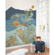 Papier peint panoramique à motif KENYA multicolore OUP101477717 - OUR PLANET - CASELIO