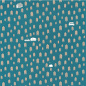 Papier peint à motif SUMMER CAMP bleu jean OUP101976029 - OUR PLANET - Caselio