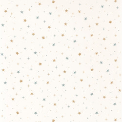 Papier peint Stars In Your Eyes bleu et beige - OUR PLANET - Caselio - OUP101926019 