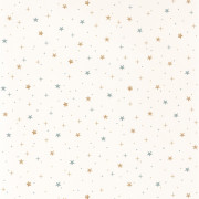 Papier peint à motif STARS IN YOUR EYES bleu et beige OUP101926019 - OUR PLANET - Caselio