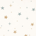 Papier peint à motif STARS IN YOUR EYES bleu et beige OUP101926019 - OUR PLANET - Caselio