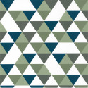 Papier peint à motif DIAMOND PLANET vert kaki et bleu OUP102007432 - OUR PLANET - Caselio