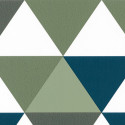 Papier peint à motif DIAMOND PLANET vert kaki et bleu OUP102007432 - OUR PLANET - Caselio