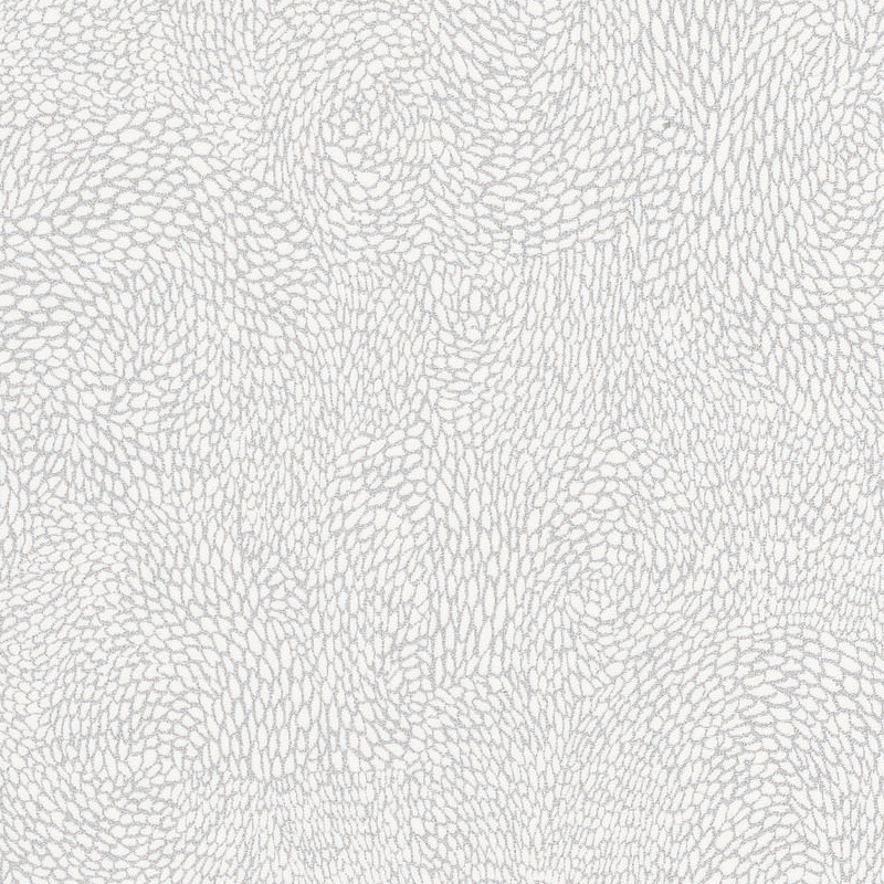 Papier peint à motif APRIL argente FLP101849090 - FLOWER POWER - CASELIO