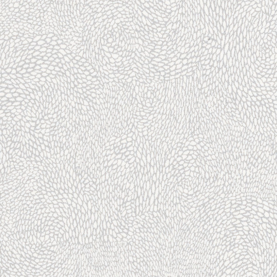 Papier peint à motif APRIL argente FLP101849090 - FLOWER POWER - CASELIO
