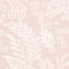 Papier peint à motif SEPTEMBER rose nude FLP101894040 - FLOWER POWER - CASELIO