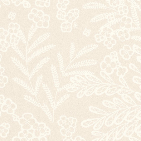 Papier peint à motif SEPTEMBER beige FLP101891010 - FLOWER POWER - CASELIO