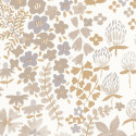 Papier peint à motif JUNE beige doré FLP101861027 - FLOWER POWER - CASELIO
