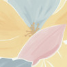 Papier peint à motif AUGUST bleu rose doré FLP101886042 - FLOWER POWER - CASELIO