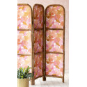 Papier peint à motif AUGUST rose corail doré FLP101884032 - FLOWER POWER - CASELIO