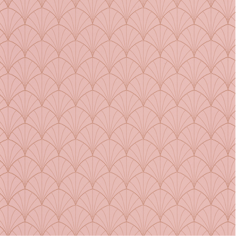 Papier peint Stardust rose pêche cuivré - THE PLACE TO BED - Caselio - PTB101824020 