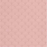 Papier peint Stardust rose pêche cuivré - THE PLACE TO BED - Caselio - PTB101824020