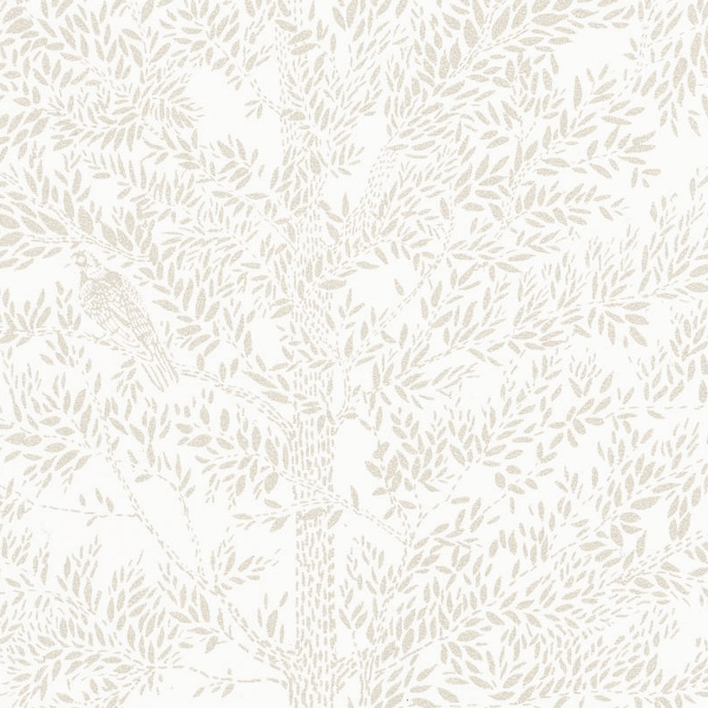 Papier peint à motif COSY NEST blanc irisé PTB101800021 - THE PLACE TO BED - CASELIO