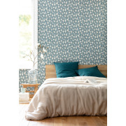 Papier peint à motif DAY DREAMING vert malachite or PTB101787126 - THE PLACE TO BED - CASELIO