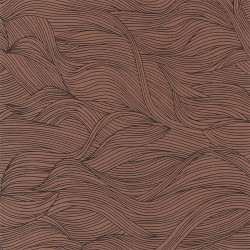 Papier peint Alula terracotta - BLOSSOM - Casamance - 74360518 
