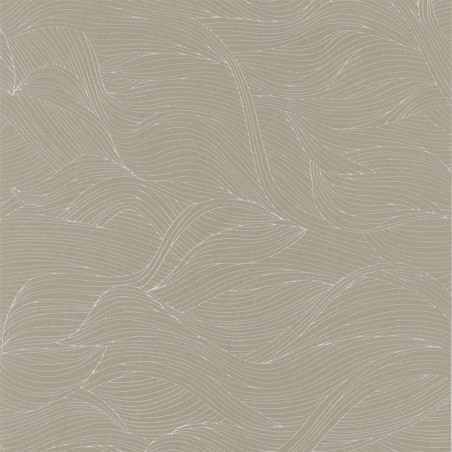 Papier peint à motif ALULA taupe B74360314 - BLOSSOM - Casamance