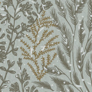 Papier peint à motif ISOETE gris bleuté B74350222 - BLOSSOM - Casamance