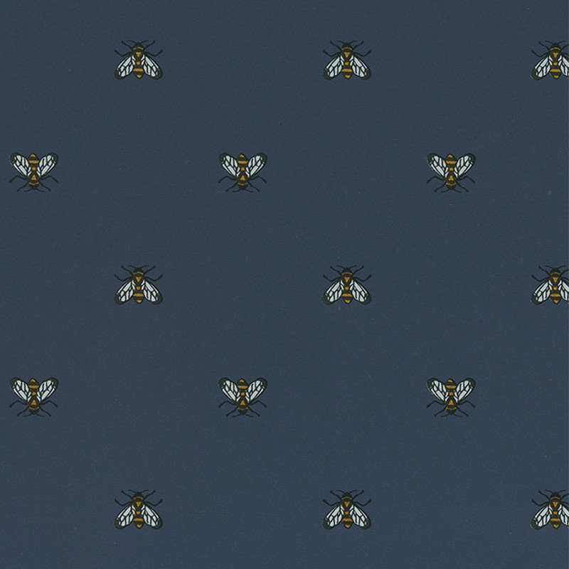 Papier peint à motif APIS marine B74340287 - BLOSSOM - Casamance