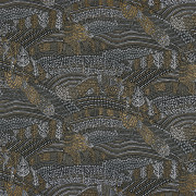 Papier peint à motif EDEN noir B74330493 - BLOSSOM - Casamance