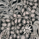 Papier peint à motif BORROMEE taupe B74320222 - BLOSSOM - Casamance