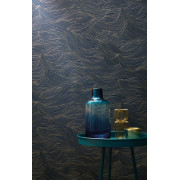 Papier peint à motif ALULA bleu nuit B74360620 - BLOSSOM - Casamance