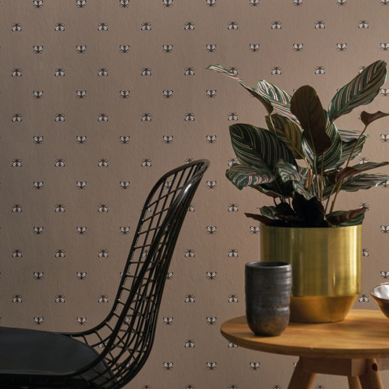 Papier peint Apis taupe - BLOSSOM - Casamance - 74340483 