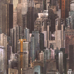 Papier peint Building beige - PARK AVENUE - Lutèce - 51192407 