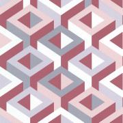 Papier peint à motif 3D multicouleur rose 51186903 - PARK AVENUE - Lutèce