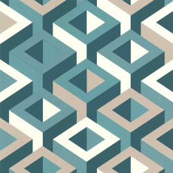Papier peint 3D multicouleur vert - PARK AVENUE - Lutèce - 51186904 