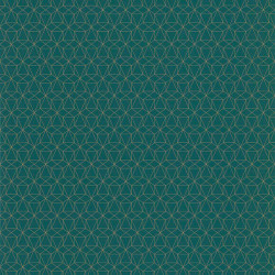 Papier peint Graphique vert émeraude - PARK AVENUE - Lutèce - 51192704 