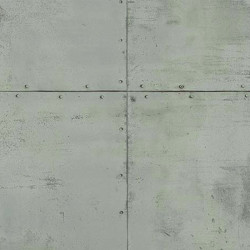 Papier peint Plaque Métal vert de gris - PARK AVENUE - Lutèce - 51193004 
