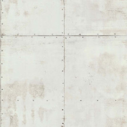 Papier peint Plaque Métal gris pâle  - PARK AVENUE - Lutèce - 51193009