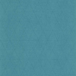 Papier peint Cuir Losange vert bleu - PARK AVENUE - Lutèce - 51192904 