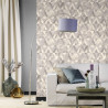 Papier peint motifs MAYA gris argent 535518 - YUCATAN - RASCH