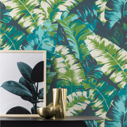 Papier peint Jungle turquoise - YUCATAN - Rasch - 535655 