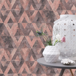 Papier peint Maya rose - YUCATAN - Rasch - 535532