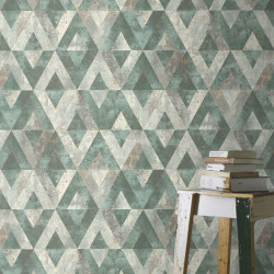 Papier peint Maya vert - YUCATAN - Rasch - 535501