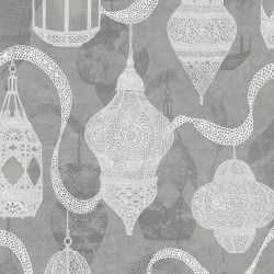 Papier peint Luna Silver - 1001 NIGHTS - Zoom by Masureel - NIG002