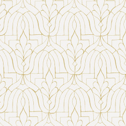 Papier peint Mika Gold - 1001 NIGHTS - Zoom by Masureel - NIG301