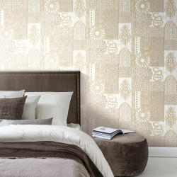 Papier peint Lath Gold - 1001 NIGHTS - Zoom by Masureel - NIG101