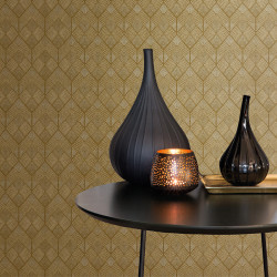 Papier peint Amira Gold - 1001 NIGHTS - Zoom by Masureel - NIG801