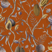 Papier Peint Papaya Mandarin - CABINET OF CURIOSITIES - Khrôma by Masureel - CAB604
