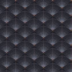 Papier peint Gala Indigo - 1001 NIGHTS - Zoom by Masureel - NIG503 