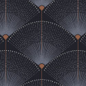 Papier peint Gala Indigo - 1001 Nights- ZOOM by Masureel NIG503