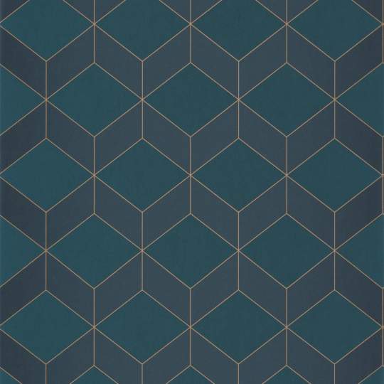 Papier peint Metro bleu - 1930 - Casadeco - 85686337