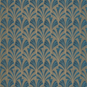 Papier peint Palmette bleu - 1930 - Casadeco - 85736313