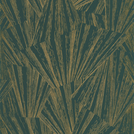 Papier peint Eclat Foil vert et or - 1930 - Casadeco - 85747507