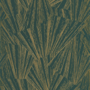 Papier peint Eclat Foil vert et or - 1930 - Casadeco - 85747507