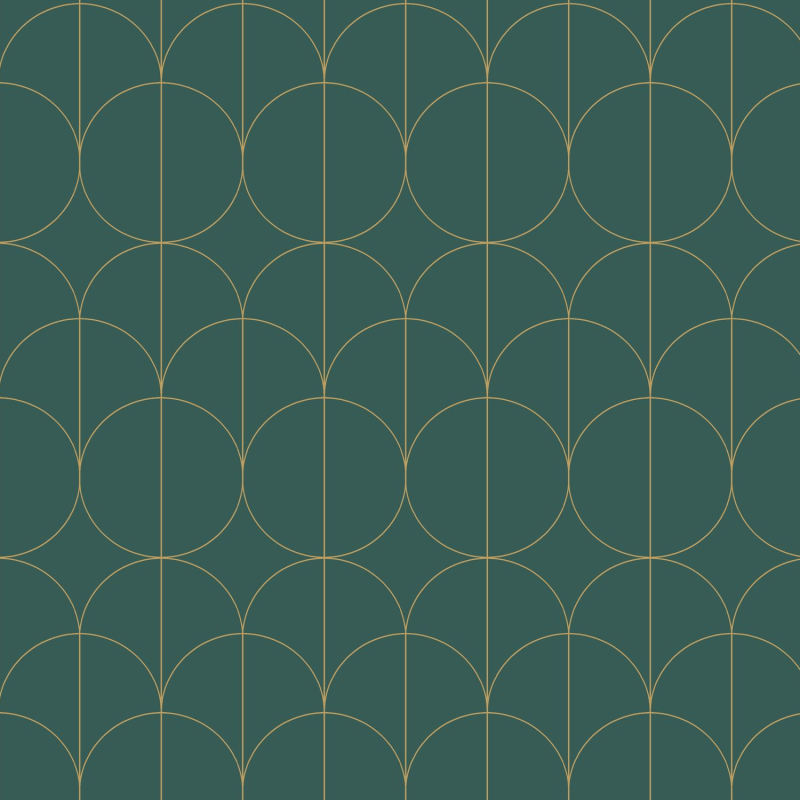 Papier peint Reflet vert - 1930 - Casadeco - MNCT85697505